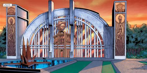 A History of the Justice League's Hall of Justice .
